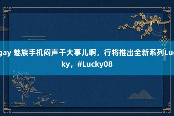 gay 魅族手机闷声干大事儿啊，行将推出全新系列Lucky，#Lucky08