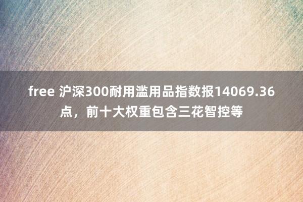 free 沪深300耐用滥用品指数报14069.36点，前十大权重包含三花智控等