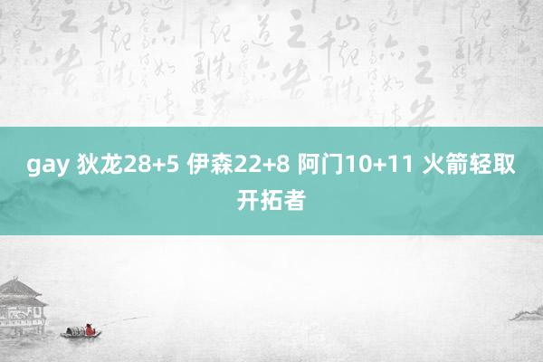 gay 狄龙28+5 伊森22+8 阿门10+11 火箭轻取开拓者