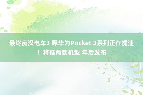 最终痴汉电车3 曝华为Pocket 3系列正在提速！将推两款机型 年后发布